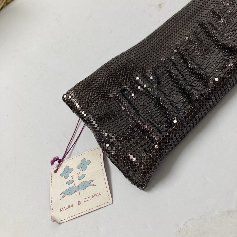 Dark Brown Mesh Evening Bag-NWT - Picture 5 of 5